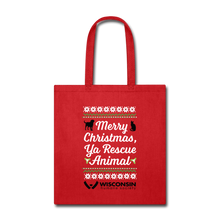 Load image into Gallery viewer, Ya Rescue Animal Tote Bag - red
