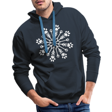 Load image into Gallery viewer, Paw Snowflake Classic Premium Hoodie - navy
