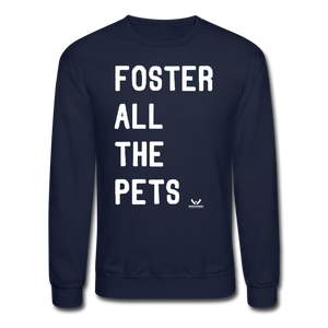 Foster All the Pets Crewneck Sweatshirt - navy