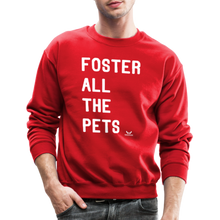 Load image into Gallery viewer, Foster All the Pets Crewneck Sweatshirt - red