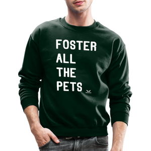 Foster All the Pets Crewneck Sweatshirt - forest green