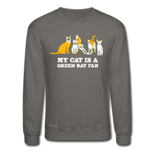 Load image into Gallery viewer, Cat is a GB Fan Classic Crewneck Sweatshirt - asphalt gray