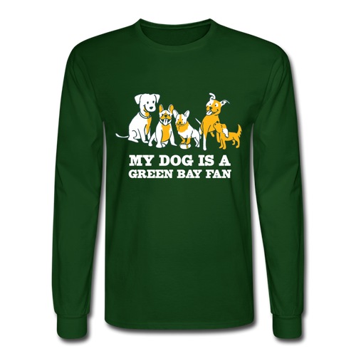 Dog is a GB Fan Classic Long Sleeve T-Shirt - forest green