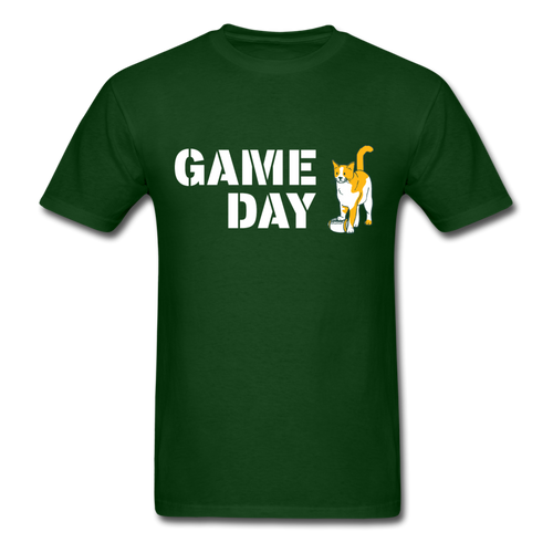 Game Day Cat Classic T-Shirt - forest green