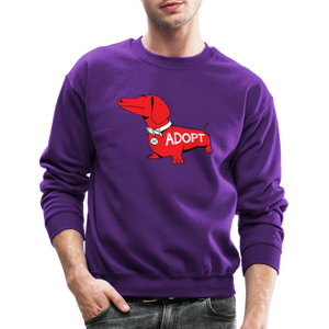 "Big Red Dog" Crewneck Sweatshirt - purple