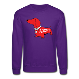 "Big Red Dog" Crewneck Sweatshirt - purple