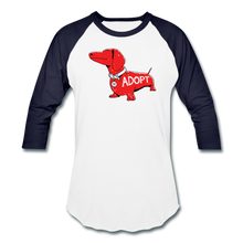 Load image into Gallery viewer, &quot;Big Red Dog&quot; Baseball T-Shirt - white/navy