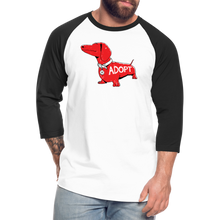 Load image into Gallery viewer, &quot;Big Red Dog&quot; Baseball T-Shirt - white/black