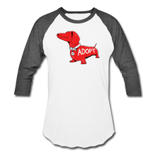 Load image into Gallery viewer, &quot;Big Red Dog&quot; Baseball T-Shirt - white/charcoal