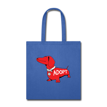 Load image into Gallery viewer, &quot;Big Red Dog&quot; Tote Bag - royal blue
