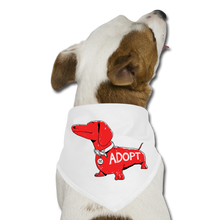 Load image into Gallery viewer, &quot;Big Red Dog&quot; Dog Bandana - white