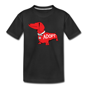 "Big Red Dog" Kids' Premium T-Shirt - black