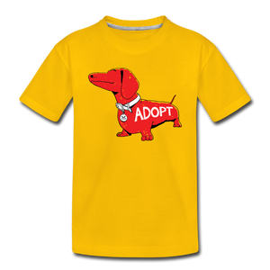 "Big Red Dog" Kids' Premium T-Shirt - sun yellow