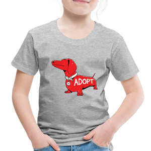 "Big Red Dog" Toddler Premium T-Shirt - heather gray