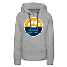 Load image into Gallery viewer, MKE Flag Paw Contoured Premium Hoodie - heather grey