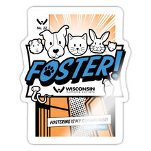 Load image into Gallery viewer, Foster Comic Sticker - white glossy