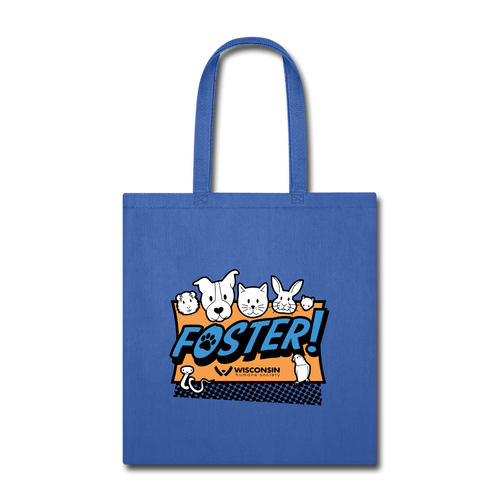 Foster Logo Tote Bag - royal blue
