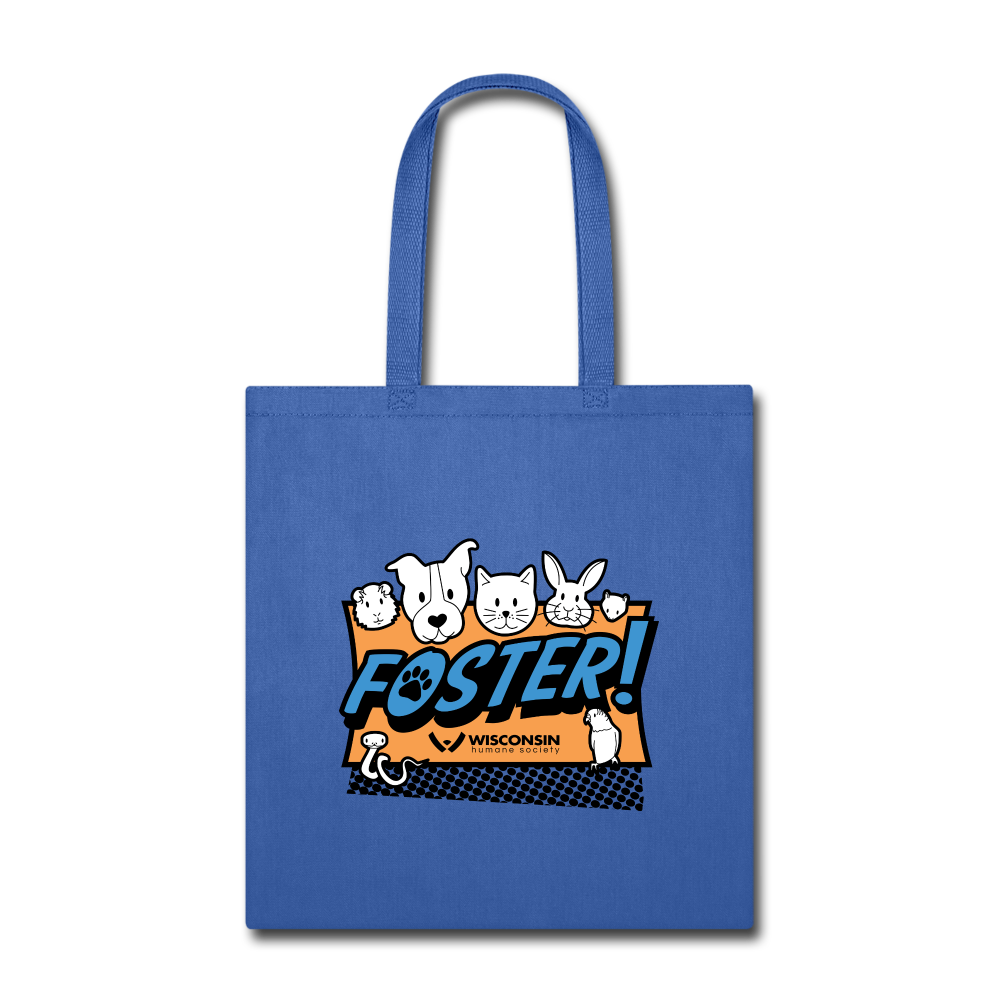 Foster Logo Tote Bag - royal blue