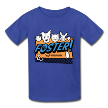 Load image into Gallery viewer, Foster Logo Hanes Youth Tagless T-Shirt - royal blue