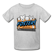Load image into Gallery viewer, Foster Logo Hanes Youth Tagless T-Shirt - heather gray