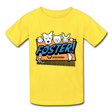 Load image into Gallery viewer, Foster Logo Hanes Youth Tagless T-Shirt - yellow
