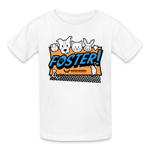 Foster Logo Kids' T-Shirt - white