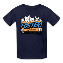 Load image into Gallery viewer, Foster Logo Kids&#39; T-Shirt - navy
