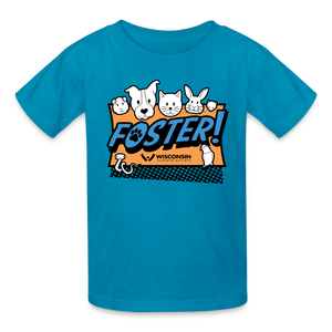 Foster Logo Kids' T-Shirt - turquoise