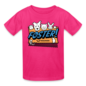 Foster Logo Kids' T-Shirt - fuchsia
