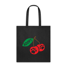 Load image into Gallery viewer, Door County Cherries Tote Bag - black
