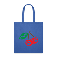 Load image into Gallery viewer, Door County Cherries Tote Bag - royal blue
