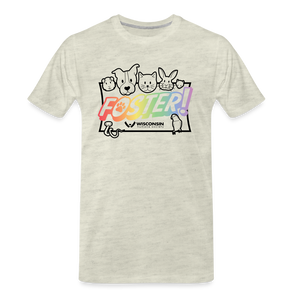 Foster Pride Classic Premium T-Shirt - heather oatmeal