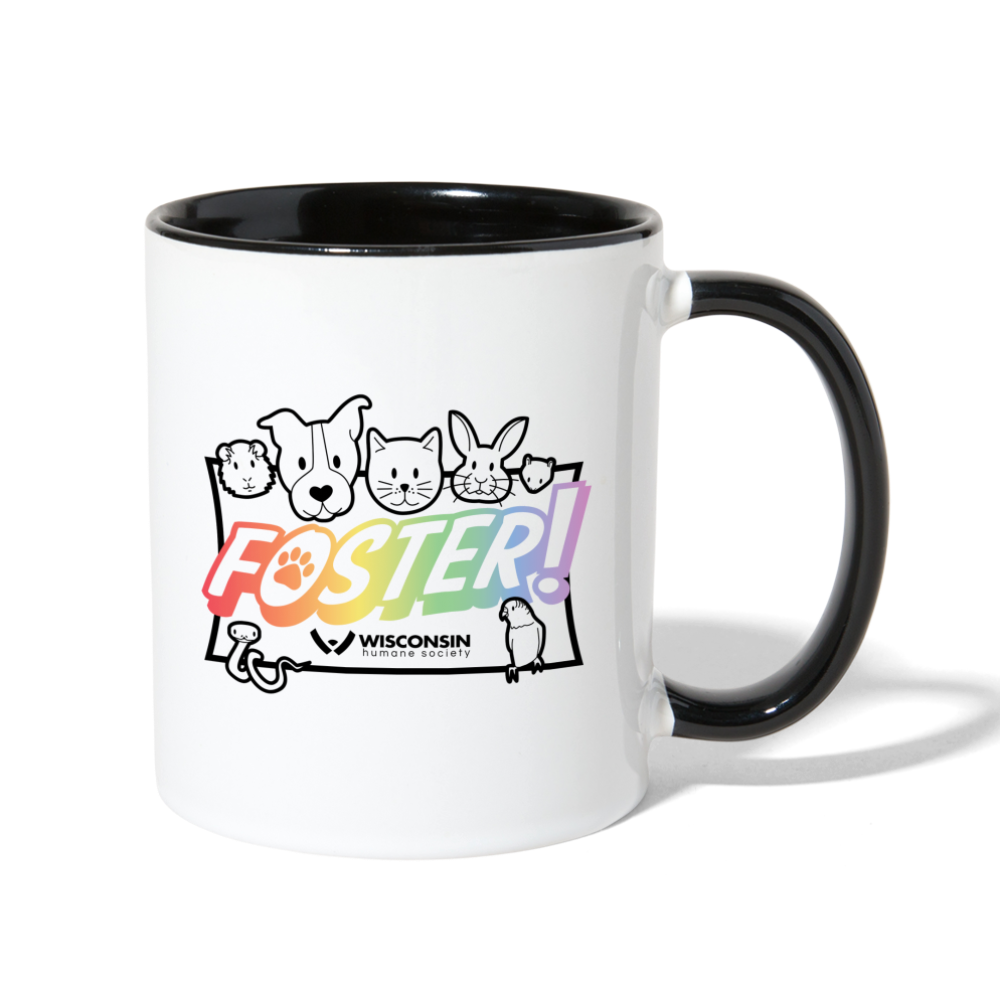 Foster Pride Contrast Coffee Mug - white/black