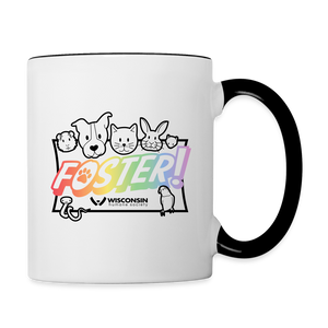 Foster Pride Contrast Coffee Mug - white/black