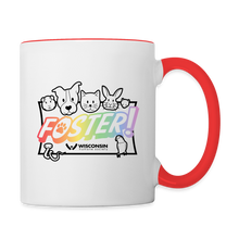 Load image into Gallery viewer, Foster Pride Contrast Coffee Mug - white/red