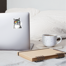 Load image into Gallery viewer, Pride Cat Sticker - white matte