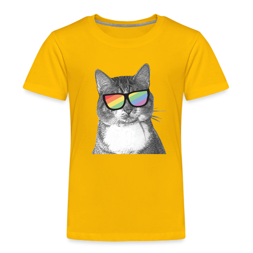 Pride Cat Kids' Premium T-Shirt - sun yellow