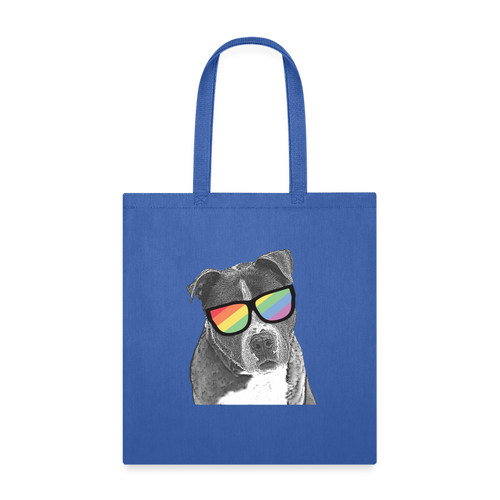 Pride Dog Tote Bag - royal blue