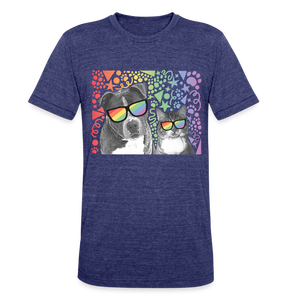 Pride Party Tri-Blend T-Shirt - heather indigo