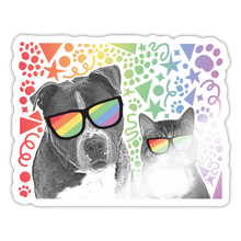 Load image into Gallery viewer, Pride Party Sticker - white glossy