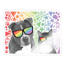 Load image into Gallery viewer, Pride Party Sticker - transparent glossy