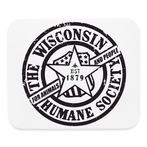 WHS 1879 Logo Mouse Pad - white
