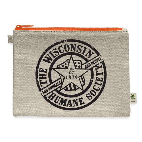 WHS 1879 Logo Carry All Pouch - natural/orange