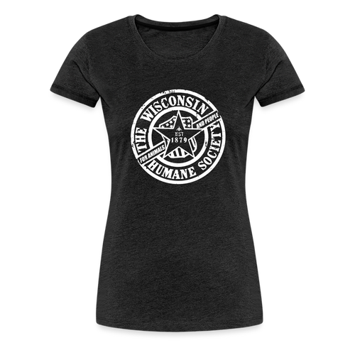 WHS 1879 Logo Contoured Premium T-Shirt - charcoal grey