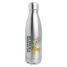 Load image into Gallery viewer, Dog is a GB Fan Insulated Stainless Steel Water Bottle - silver