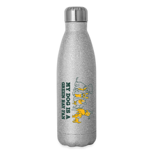 Load image into Gallery viewer, Dog is a GB Fan Insulated Stainless Steel Water Bottle - silver glitter