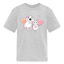 Load image into Gallery viewer, Valentine Hearts Kids&#39; T-Shirt - heather gray