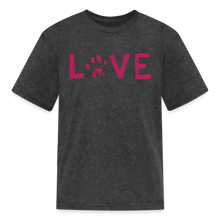 Load image into Gallery viewer, Love Pawprint Kids&#39; T-Shirt - heather black