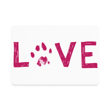 Load image into Gallery viewer, Love Pawprint Rectangle Magnet - white