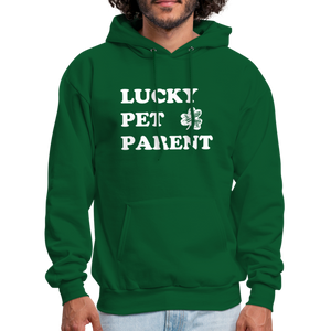 Lucky Pet Parent Hoodie - forest green